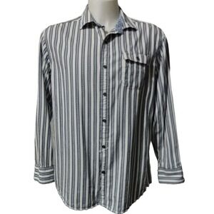 Tommy Bahama Shirt Men's Size Large 100% Cotton Button up Long Sleeve Pockets